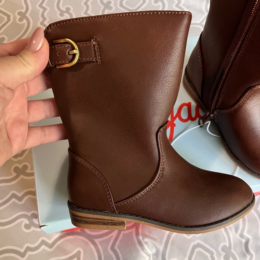 Cat & Jack brown boots toddler size 9